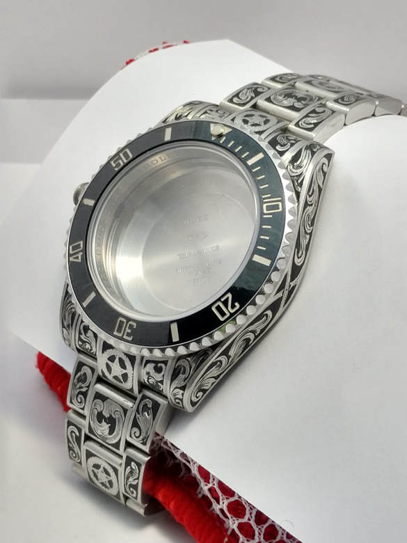 Rolex submariner watch engraved engraving engraver